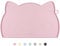 Coomazy Cat Food Mat Silicone Pet Feeding Mat for Dogs and Cats Non Slip Dog Bowl Mat for Food and Water Pink