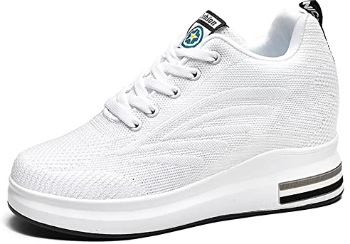 AONEGOLD Scarpe con Zeppa Donna Sneakers da Ginnastica Running Sportivo Outdoor Fitness Tennis Casual Scarpe 9cm