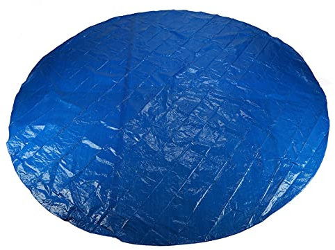 Alvinlite Round Pool Cover, 7ft 9ft 11ft 13ft 16ft Swimming Easy Set Pool Cover, Solar Dust Covers for Above Ground Pools with Drawstring, Hot Tub Dustproof Cover(9ft)
