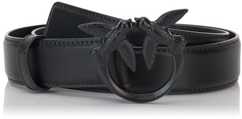 Pinko Love Berry H3 Belt Vit.Seta Cintura, Z99B_Nero Limousine Block Color, L Donna