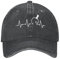 Baseballmütze Snapback Sonnenhut Punk Unisex Baumwolle Tischtennis Herzschlag Baseballmütze Erwachsene Tischtennis verstellbare Dad Mütze Männer weiblich im Freien Hip Hop Geburtstagsgeschenk