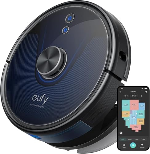 eufy RoboVac L35 Hybrid Robot Vacuum Cleaner with Mop, 3,200Pa Ultra Strong Suction, iPath Laser Navigation, Multi Floor Mapping, Controllable Water Tank, Advanced App Control