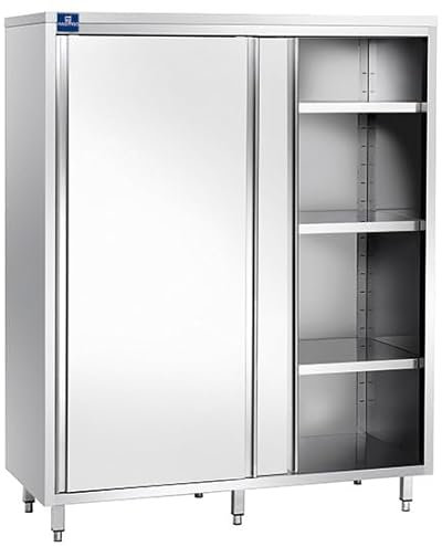 Armoire de Rangement Portes Coulissantes et 3 Étagères - Gamme 600 mm - Virtus