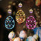 Pipihome Osterdeko Led Fenster Licht, 3 Stück Ostern Deko Fenster Lichterkette Ostereier Lichterketten Dekoration zum Aufhängen für Outdoor Innen, Zimmer Wohnzimmer Deko, Ostern Geschenk