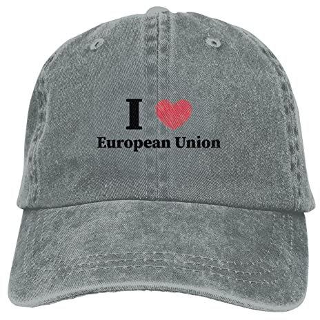 456 Herren Damen Cotton Cap Ich Liebe Die Europäische Union Baseballkappe Leicht Outdoor Hut Reine Farbe Angeln Hüte Für Tennis Sport Laufen