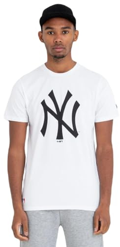 New Era Herren Nos MLB Regular Tee Neyyan Whiblk Unterhemd (1er Pack)