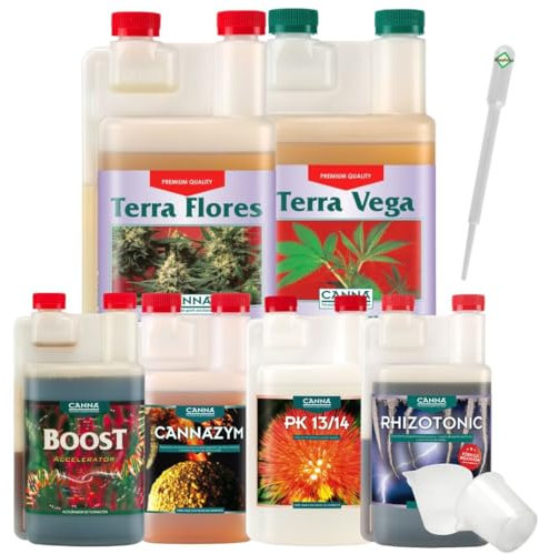 Weedness Canna Dünger Set All-Star Big - Grow Anbau Indoor & Outdoor Tomaten Naturdünger NPK Orchideen Bio Bonsai Organischer