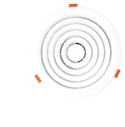 zhongqunli Ventilador de ventilación Ventilador Redondo Ligero y Fino Empotrado Cocina baño Extractor Restaurante hogar Extractor Ventilador de Pared(30 * 30cm)