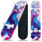 Skateboard 31 x 8 Zoll komplette Cruiser Skateboards für Anfänger,8-lagiger Ahornholz ABEC-11 Kugellager, Double Kick Deck Concave Skate Board für Jugendliche und Erwachsene (Graffiti-TY)