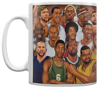 Pyramid International - Mug LEGENDS BASKETBALL´S GREATEST (Taille unique) (Blanc/Multicolore)