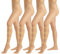 PIKY PACK 4 Paar Stützstrumpfhose Damen 40 DEN Made in Italy, Feinstrumpfhose mit Kompression 8 mm/Hg, Größe S-XL (DE/NL/SE/PL, Alphanumerisch, XXL, Regular, Regular, Hautfarbe)