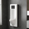 YITAYMLI Automatisches Sensor-Urinal für Männer,Ultraflaches Hocheffizientes Gewerbe-Urinal mit Spülung,spritzwassergeschütztes Urinal für Toiletten,Keramik-Urinale für Männer zur Wandmontage(Black)