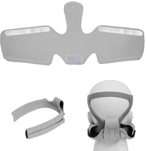 JEYORZY 1 pcs CPAP Nackenpolster, CPAP Maske Kopfbedeckung Abdeckung, CPAP Neck Pad CPAP Nackenpolster CPAP Maske Kopfbedeckung Abdeckung Universelle Größe, Schlafapnoe Maske Nackenpolster, grau