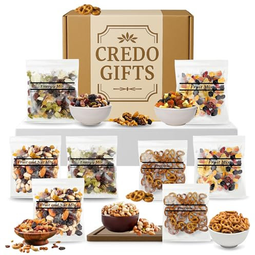 Ultimate Savory Snacks & Nuts Gift Set Hamper with Mini Pretzels, Energy Mix, Mixed Fruit and Nut, Mix Nuts Gifts Box, Healthy Snacks, Dried Fruit Gifts Basket, Fruits and Nut Gift Baskets
