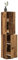 MOBCANT Apothekerschrank Altholz-Optik 30x41x174,5 cm Holzwerkstoff, Garderobenschrank Vorratsschrank Vitrinenschrank Büroschrank Geeignet für Büro Schlafzimmer Hotel Schule