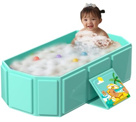 Opdestn Baignoire Portable Pour Enfant - Bain Pliable pour Bébés et | Siège Antidérapant Inclinable Pour Nettoyage Corporel Voyage Salle De Bains