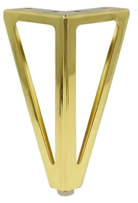 MWAHJU 2 stücke Sofa Mit Beine Typ Goldene Farbe Hardware Zubehör Edelstahl Zimmer Möbel Tisch Metall Füße FüR Couchtisch Esstisch(Golden 15cm)
