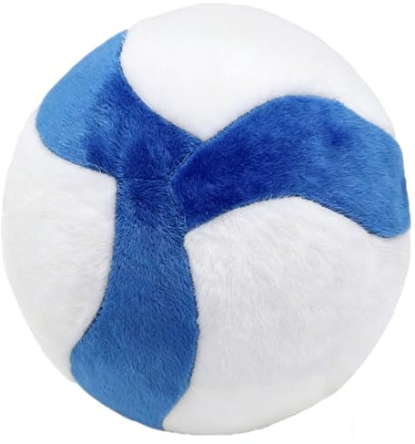 Qiwieod Plüsch Volleyball Puppe,Kuschelfähig Knuddelig Lustig - Trachten-Volleyball Plüschtier Kinder - Für Kinder Jugendliche Sportfans Deko Wohnung Büro Schlafzimmer