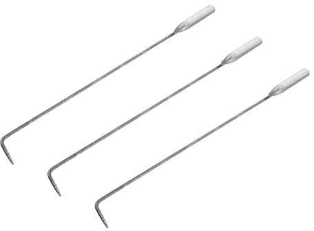 MOBUTOFU Multifunktionaler Kaminhaken 3 Stück aus Robustem Eisen mit Langem Griff für Indoor Outdoor Feuerstellen und Grillen