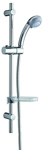 Wirquin 60721659 Kit barre de douche D18 Deseo 2 jets, chromé