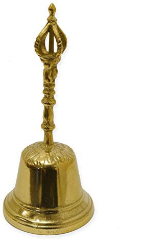 Tischglocke Glocke Weihnachtsglocke Messing im antiken Stil H: 20 cm (8636)