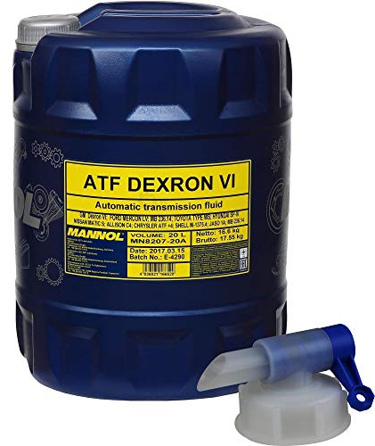 20 Liter MANNOL Getriebeöl Dexron VI Gear Oil Automatikgetriebeöl + Auslaufhahn