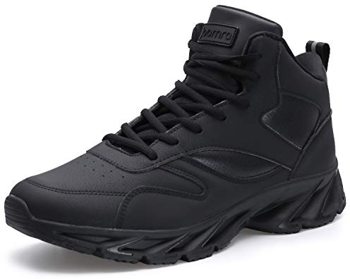 Joomra Men's High Top Shoes Size 10 Black Basketball Sneakers