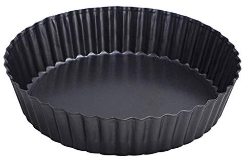 Webake Moule à tarte rectangulaire antiadhésif avec fond amovible 35,6 x 14,5 cm Tart Pan 9.5 x 2 Inch noir