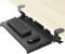 VIVO Kleine Klemmhalterung für Computertastatur und Maus zum Montieren unter dem Schreibtisch, kompakt, 50 (66 inkl. Klemmen) x 27,9 cm, ausziehbare Plattformschublade, schwarz, MOUNT-KB05ES