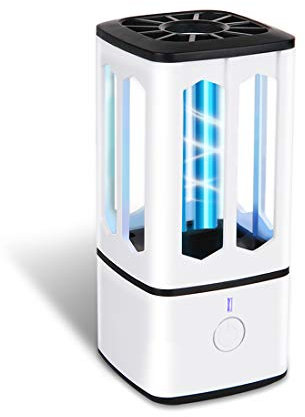 Lampes de Désinfection UV, Genround Portable Lampe Germicide Ultraviolette à l'Ozone, Stérilisateur de Lumière UV Antibactérien pour Armoires, Cuisines, Chambres, Voitures