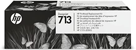 HP 713 Originales DesignJet Druckkopf-Austauschkit (3ED58A), für HP DesignJet T200, T600 und Großformatdrucker der Studio-Serie, kompatibel mit HP 712 Druckerpatronen in Schwarz, Cyan, Magenta, Gelb