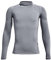 Under Armour Jungen HG Armour Mock LS T-Shirt, Stahl, XS