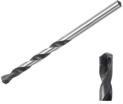 JCB Multi Purpose Drill Bit 5 x 85mm - Precision Ground Flutes, 135-Degree Tip Angle - Carbon Tip - to fit the JCB Power Tool Accessories