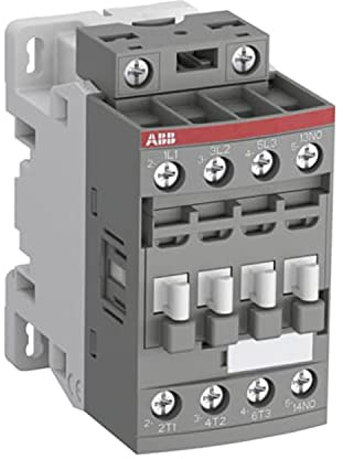 Kontaktblock AFC16-30-01-84, 3 Hauptkontakte NO und 1 Hilfskontakt NC, 110 V 50 Hz-110-120 V 60 Hz, grau, 7,7 x 4,5 x 8,6 cm (Referenz: 1SBL171001R8401)