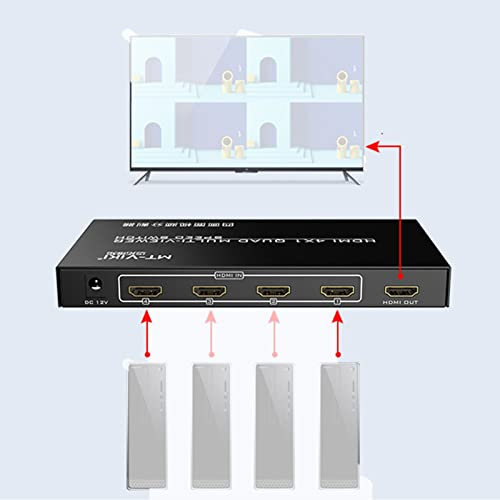 4k HDMI Switch - 4 Ports HDMI 2.0 Switcher, Selector with IR Remote Control, Supports HDCP 2.2 4K@60Hz UltraHD HDR10 3D HD1080P, Splitter for PS4 Xbox Apple TV Fire Stick