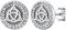 Silvora 925 Silber Keltischer Knoten Ohrringe für Männer Frauen Viking Rüne Zeichen Ohrstecker Punk Gothic Trinity Celtic Knoten Ohrstecker Fashion Ohrschmuck für Damenn Herren