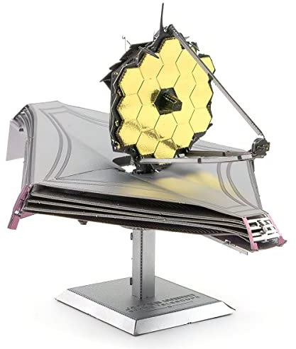 Metal Earth Fascinations MMS497 Metallbausätze - Weltraum Teleskop - James Webb Space Telescope, lasergeschnittener 3D-Konstruktionsbausatz, 3D Metall Puzzle, Bausatz 2.75 Metallplatinen, ab 14 Jahre