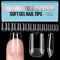 TOMICCA Carré Court Capsule Americaine Ongle-Pose Americaine Ongle,Capsules Ongles-Faux Ongles en Gel Couverture Complète-192 Pièces 12 Tailles