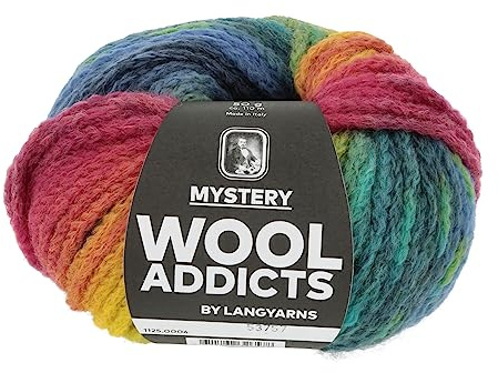 Wooladdicts Mystery 50 g / 110 m YELLOW/GREEN/TURQUOISE Fb. 04