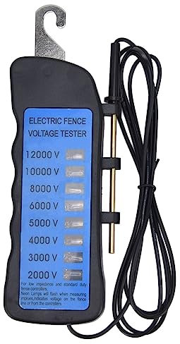 12KV Neon Zaun Spannungsprüfer 2000 Bis 12000 V 8 Neon-Kontrollleuchten Wasserdichter Zaunprüfer Bauernhöfe