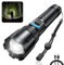 RECHOO Rechargeable Flashlights High Lumens, 1000 Lumens Tactical Flashlights, Super Bright LED Flashlight with 5 Mode & Zoomable, IP65 Waterproof Flash Light for Camping, Hiking, Emergency, Home