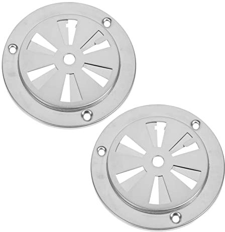 Angoily 4 Piezas Ventilación Del Horno Salida De Aire Del Amortiguador Dispositivo De Ventilación Cubierta De Rejilla De Ventilación Salida De Aire De Escape Acero Inoxidable