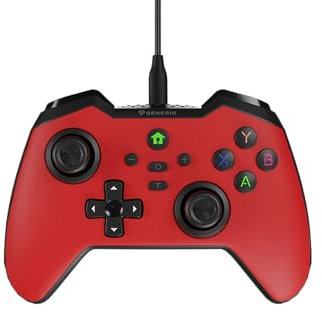 Genesis Gamepad MANGAN 300 (PC/SWITCH/HANDY) kabelgebunden rot