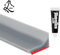 Joint porte de douche en Silicone Autocollant Avec Tube De Silicone pour étanchéité Pour pare Baignoire, salle de bain commune,joint porte douche (NOIR, 1, Mètres) (1 METRE, GRIS)