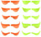 Thinp 20 Pcs Silicone Lash Lift Pads,Lash Lift Shields with XS/S/M/L/XL 5 Size Reusable Lash Lift Shields for Lash Lifting Eyelash Perm Soft Silicone Pads Lash Lift Supplies（10 Green+10 Orange）