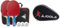 JOOLA 54820 Tischtennis-Set & 80505 Tischtennisschläger Hülle Pocket Double Tischtennishülle für 2 Wasserabweisende Tischtennistasche, Schwarz/Rot, 28 x 17 x 4 cm