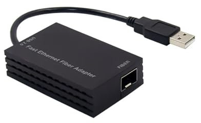 QTAZMJPB Adaptador rápido de fibra Ethernet USB2.0 sfp AISX AX88772C USB A a un solo puerto óptico SFP fibra óptica LC