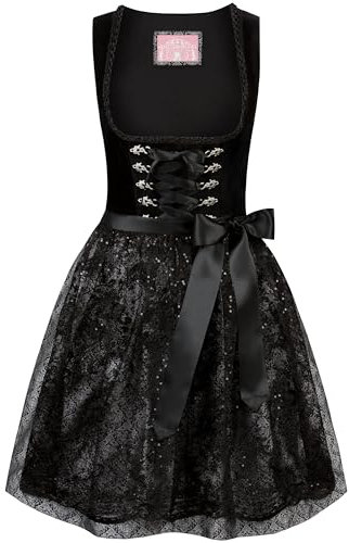 Stockerpoint Damen Dirndl Loredana I Größe 30-44 I Bequemes Trachtenkleid mit Schürze & liebevollen Details I Bequem & pflegeleicht I Perfekt für Trachten & Festlichkeiten