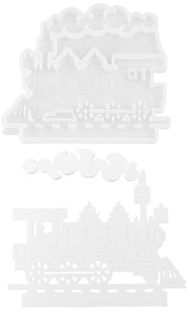 Zugformen Silikon,Zug Silikonform,Steam Train Kerzenhalter-Einsatzform | Silikonformen Beton Gipsform Plug-in Kerzenhalter Gießform Home Decor