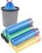 HVDHYY 10l-15l Sacs Poubelles Avec Cordon, 8 Rouleaux/120 Pièces, Adaptés Aux Sacs Poubelles De Bureau, Appartement, Salon, Chambre À Coucher, Salle De Bain (noir, Bleu, Jaune, Vert)